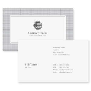 Business Cards - Classic Gray Suit Business Card 2x3-1/2 Rectangle Horizontal