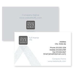 Business Cards - Crossed Lines Business Card 2x3-1/2 Rectangle Horizontal