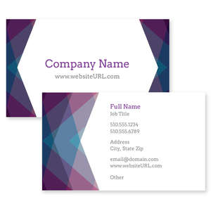 Business Cards - Purple Haze Business Card 2x3-1/2 Rectangle Horizontal