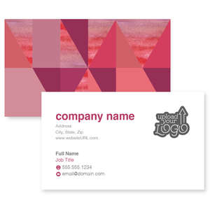 Business Cards - Retro Diamonds Business Card 2x3-1/2 Rectangle Horizontal