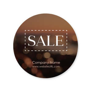 Custom Stickers - Blurred Lights Sticker 2x2 Circle