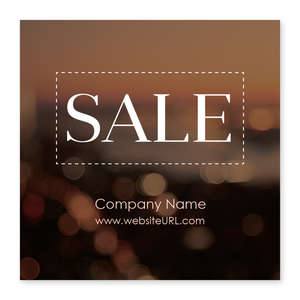 Custom Stickers - Blurred Lights Sticker 4x4 Square