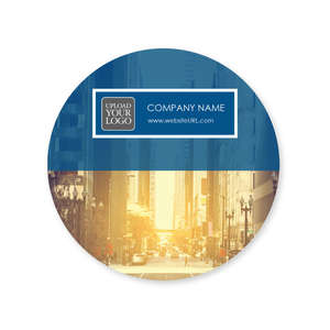 Custom Stickers - City Street Sticker 2x2 Circle