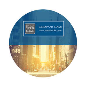 Custom Stickers - City Street Sticker 3x3 Circle