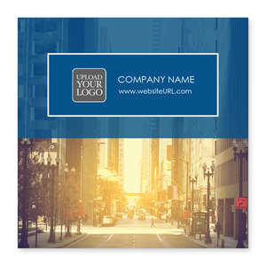 Custom Stickers - City Street Sticker 4x4 Square