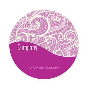 Custom Stickers - Curls Sticker 3x3 Circle