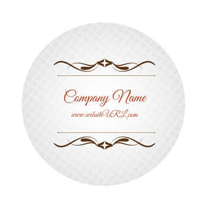 Custom Stickers - Cursive & Gray Sticker 3x3 Circle