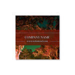 Merlot Red Dreamy Trees Sticker 2x2 Square Merlot Red