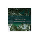 Venice Blue Dreamy Trees Sticker 2x2 Square Venice Blue