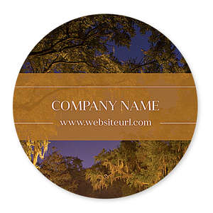 Custom Stickers - Dreamy Trees Sticker 4x4 Circle