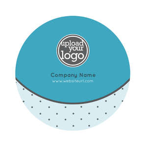 Custom Stickers - Polka Dots Sticker 3x3 Circle