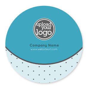Custom Stickers - Polka Dots Sticker 4x4 Circle