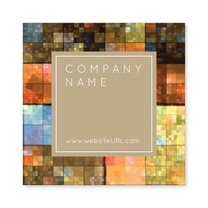 Custom Stickers - Shimmering Squares Sticker 3x3 Square