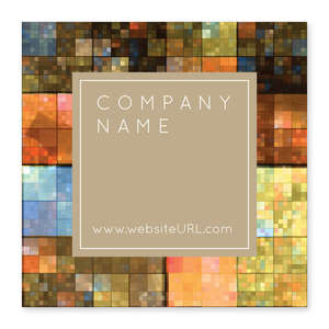 Custom Stickers - Shimmering Squares Sticker 4x4 Square
