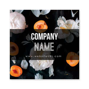 Custom Stickers - Simple Flower Sticker 3x3 Square