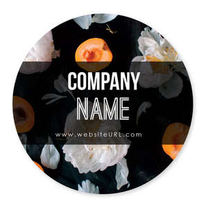 Custom Stickers - Simple Flower Sticker 4x4 Circle