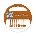 Simple Kitchen Sticker 3x3 Circle Desert Orange Red