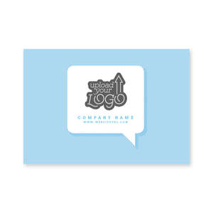 Custom Stickers - Talk Bubble Sticker 2x3 Rectangle Horizontal