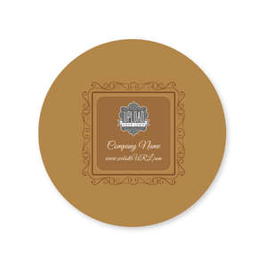 Custom Stickers - Twirly Border Sticker 2x2 Circle
