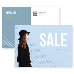 Custom Postcards - Fashionable Dots Postcard 5x7 Rectangle Horizontal