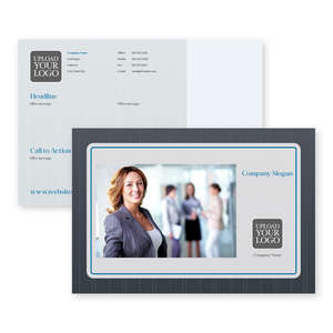 Custom Postcards - Pin-Striped Suit Postcard 4x6 Rectangle Horizontal