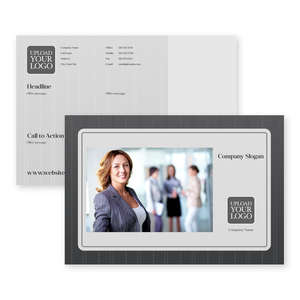 Custom Postcards - Pin-Striped Suit Postcard 5x7 Rectangle Horizontal