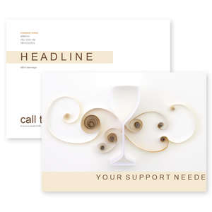 Custom Postcards - Quilling Wine Glass Postcard 5x7 Rectangle Horizontal