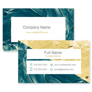 Business Cards - Paint Swirl Business Card 2x3-1/2 Rectangle