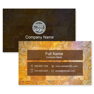 Business Cards - Tree Ring Business Card 2x3-1/2 Rectangle
