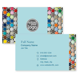 Business Cards - Paint Cans Business Card 2x3-1/2 Rectangle