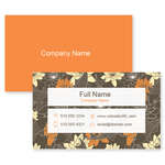 Koi Lily Business Card 2x3-1/2 Rectangle Citrus Orange