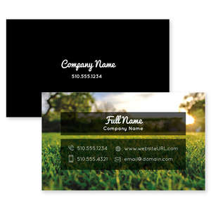 Business Cards - Sunny Lawns Business Card 2x3-1/2 Rectangle