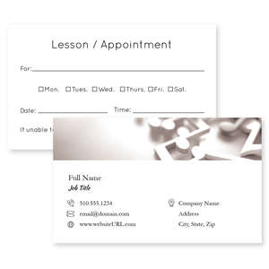 Business Cards - Blue Bravo Business Card 2x3-1/2 Rectangle
