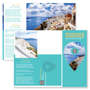 Custom Promotional Discover Brochure tri-fold 8-1/2x11 Rectangle