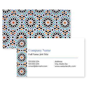 Business Cards - Moroccan Tiles Business Card 2x3-1/2 Rectangle