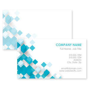 Business Cards - Cubist Movement Business Card 2x3-1/2 Rectangle