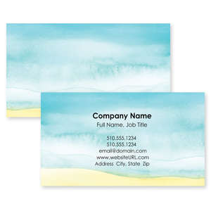 Business Cards - So Serene Business Card 2x3-1/2 Rectangle