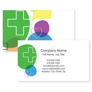 Business Cards - Healthy Heart Business Card 2x3-1/2 Rectangle