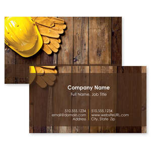 Business Cards - On the Job Business Card 2x3-1/2 Rectangle