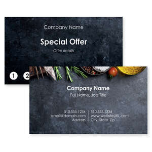 Business Cards - Whole and Healthy Business Card 2x3-1/2 Rectangle