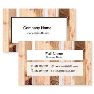 Business Cards - Woodchuck Business Card 2x3-1/2 Rectangle