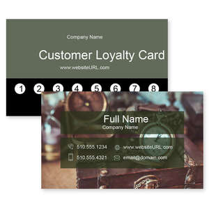 Business Cards - Treasure chest Business Card 2x3-1/2 Rectangle