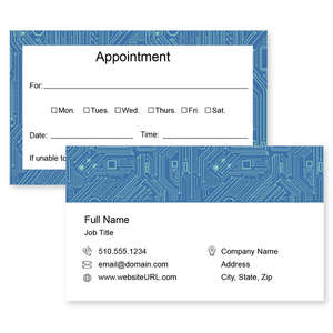 Business Cards - Circuit board Business Card 2x3-1/2 Rectangle