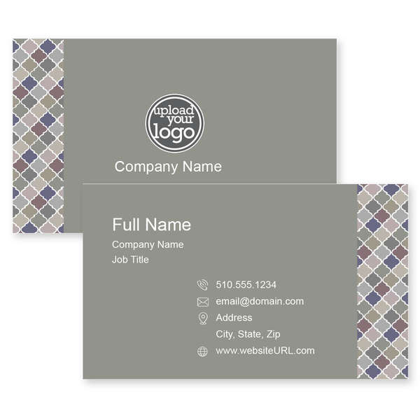 ◇LE MASQUE◇ Palette 4-stage accordion card business card l Order Custom Arabesque tile Business Card 2x3-1/2 Rectangle