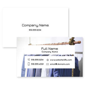 Business Cards - Classic Clothing Business Card 2x3-1/2 Rectangle Horizontal