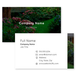 Business Cards - Greenscape Business Card 2x3-1/2 Rectangle Horizontal