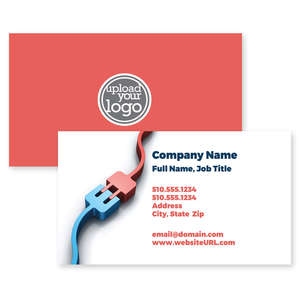 Business Cards - All Charged Up Business Card 2x3-1/2 Rectangle Horizontal
