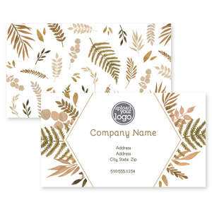 Business Cards - Fern Spray Business Card 2x3-1/2 Rectangle Horizontal