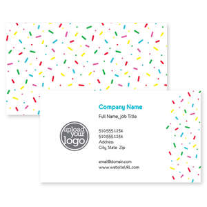 Business Cards - Sweet Sprinkles Business Card 2x3-1/2 Rectangle Horizontal