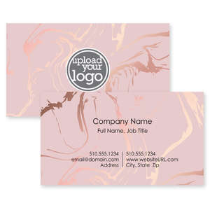 Business Cards - Soft Swirls Business Card 2x3-1/2 Rectangle Horizontal